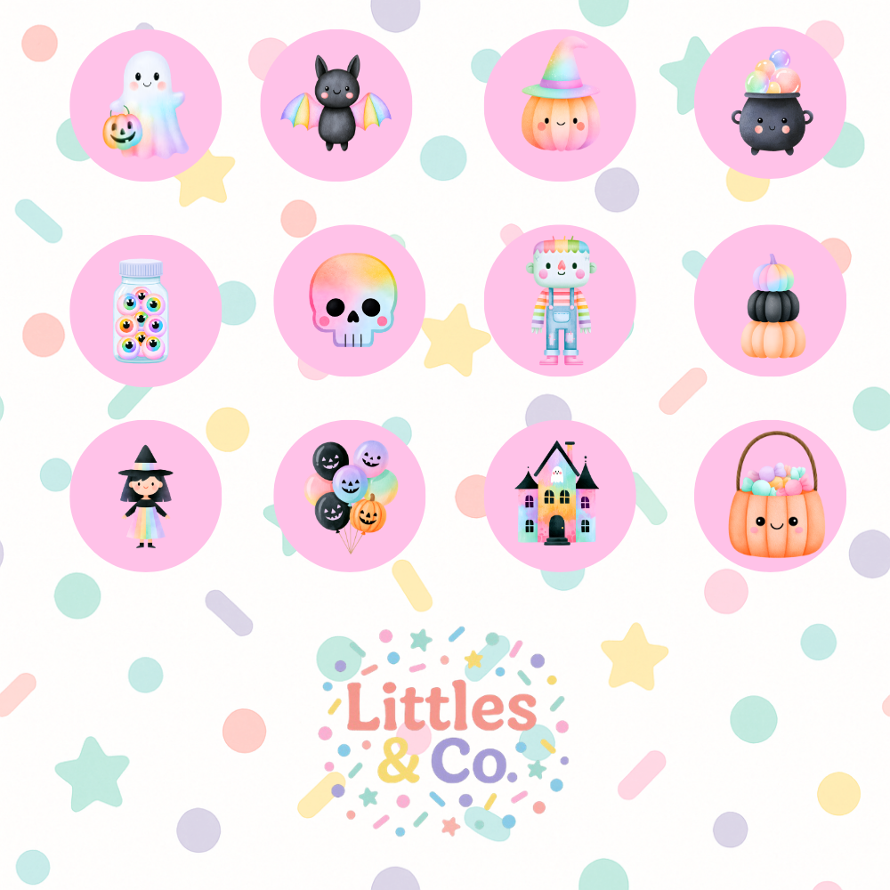 Cute Halloween Cupcake Toppers on Picks
