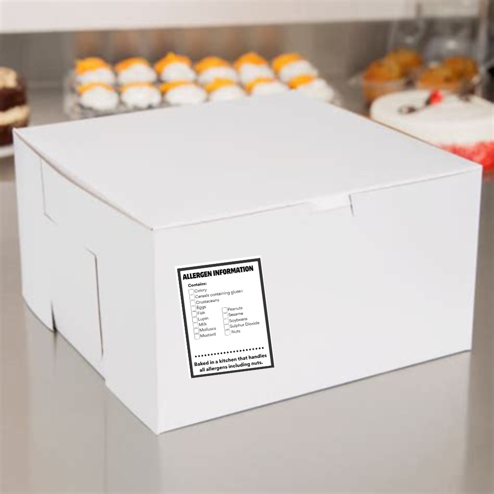 Allergen Labels 5cm x 6.5cm