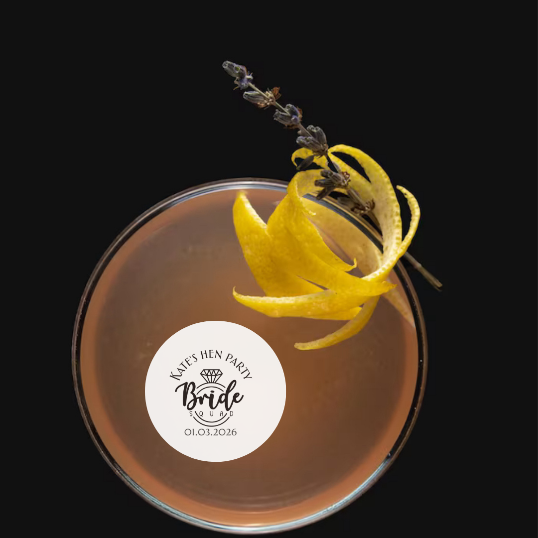 Personalised Hen Party Cupcake and Drinks Toppers