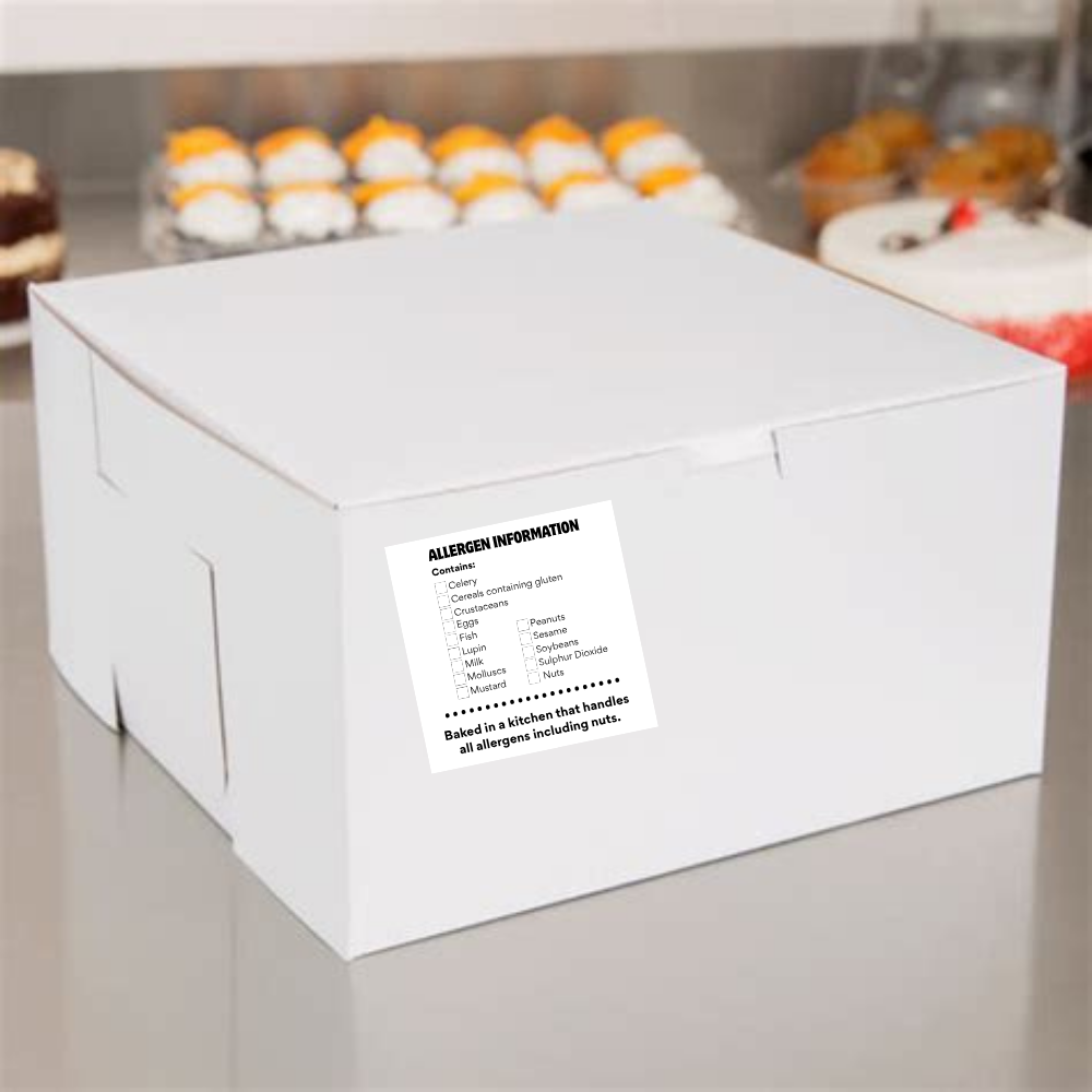 Allergen Labels 5cm x 5cm