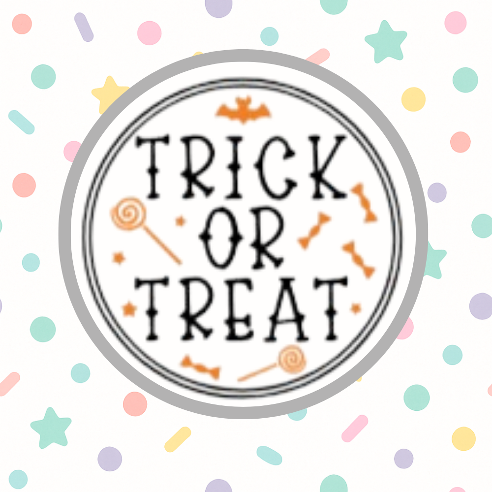 Trick or Treat Halloween Cupcake Toppers on Picks