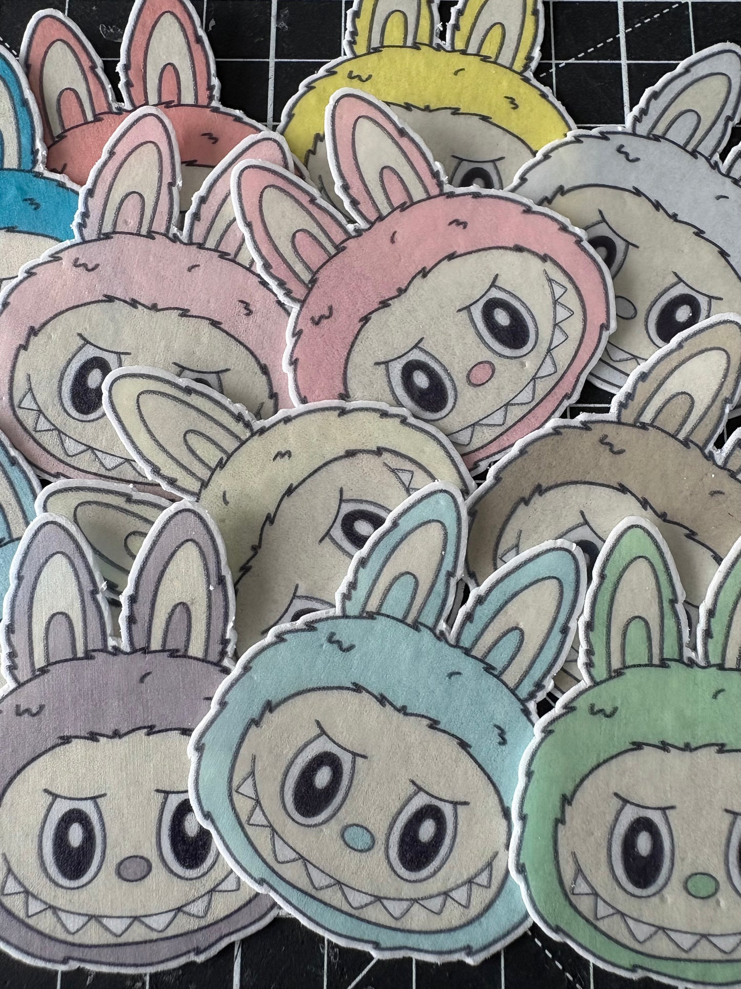 Labubu Face Edible Toppers