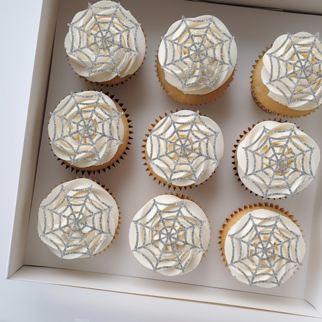 Spiderweb Cupcake Charm
