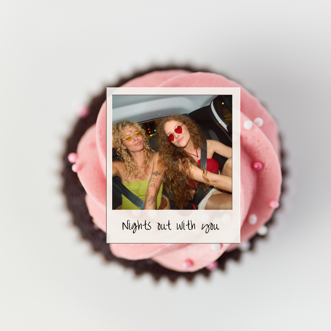 Personalised Polaroid Edible Cupcake Toppers Pre Cut x12