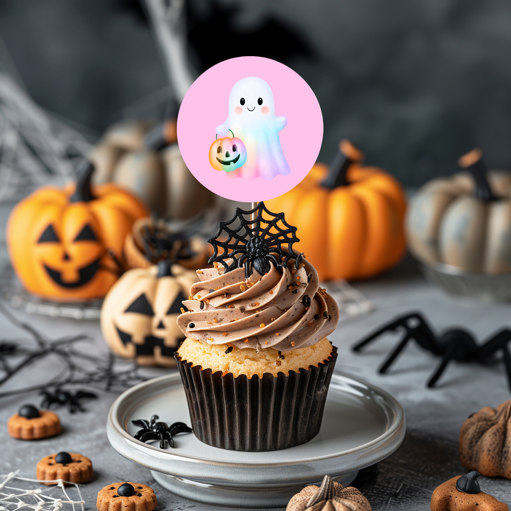 Cute Halloween Cupcake Toppers on Picks