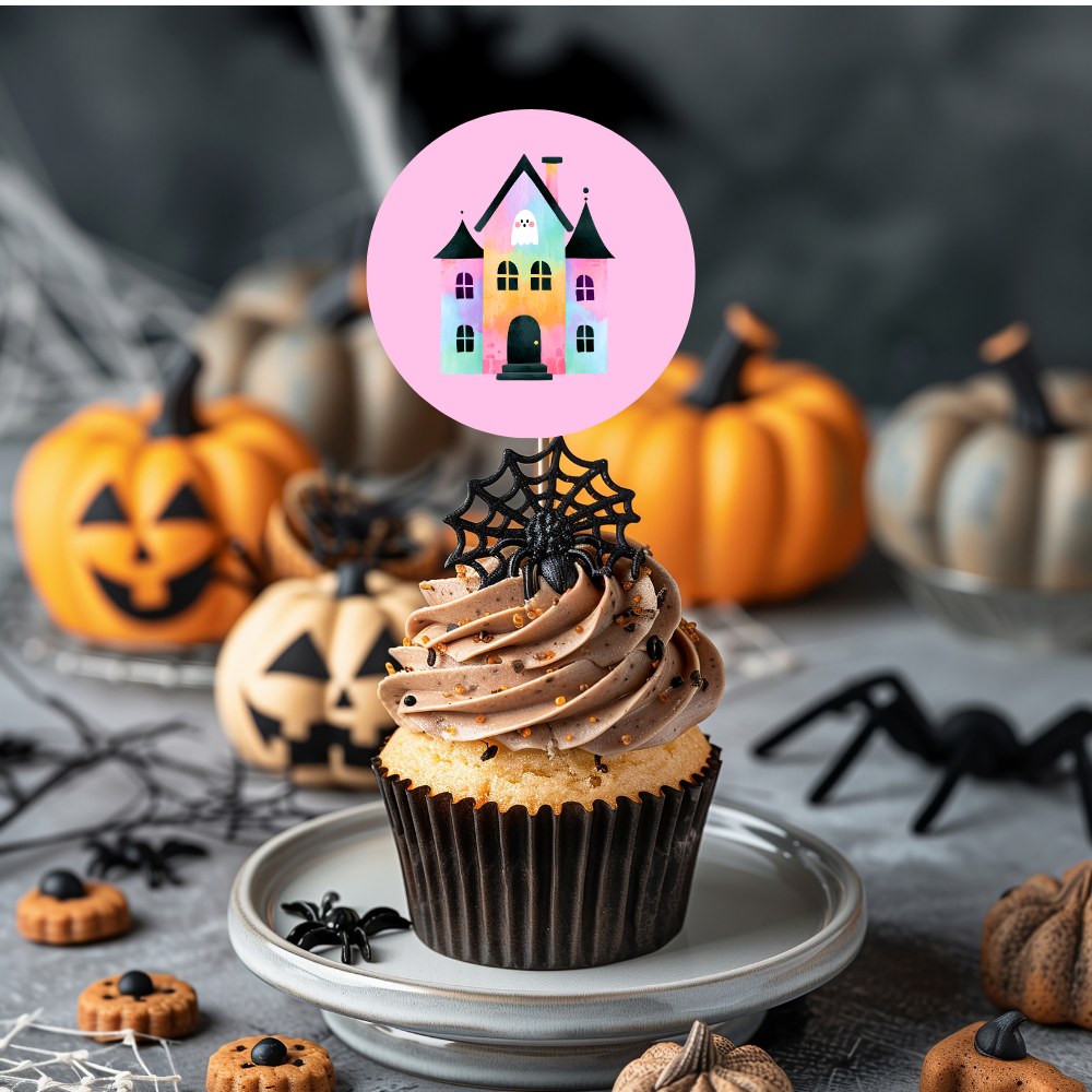 Cute Halloween Cupcake Toppers on Picks