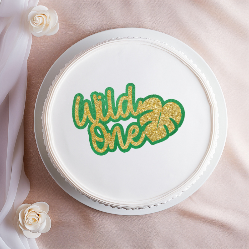 Wild One Double Layer Cake Topper