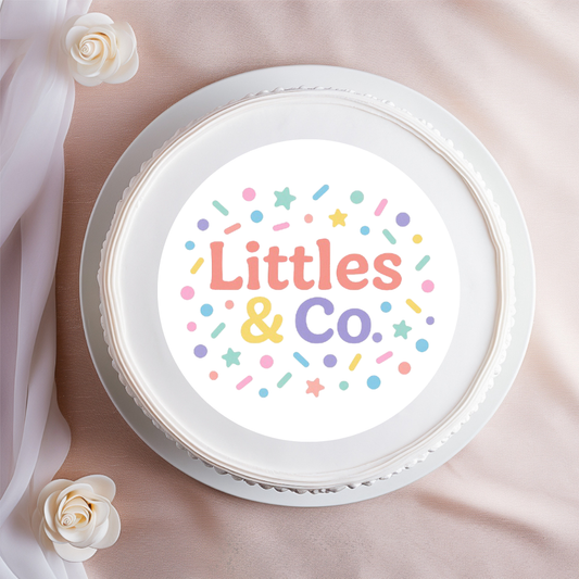 Large Personalised Logo Edible Topper