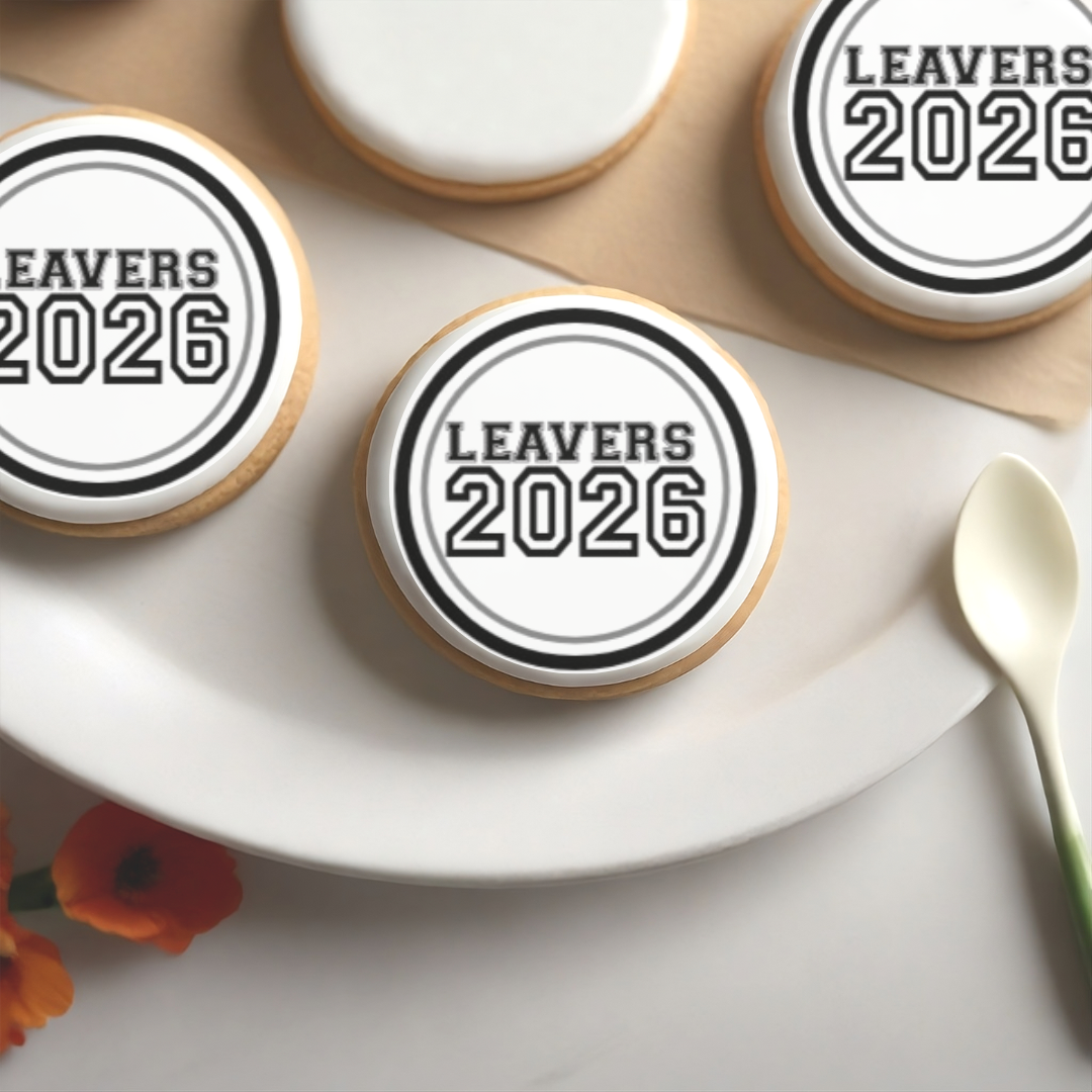 Leavers 2026 Edible Cupcake Toppers or Drinks Toppers