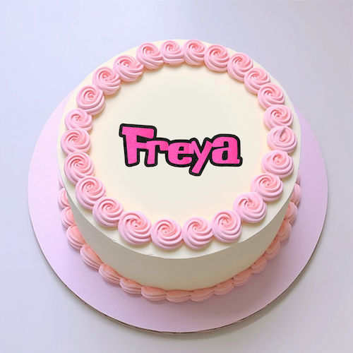 Stitch Font Double Layer Cake Topper or Cake Charm