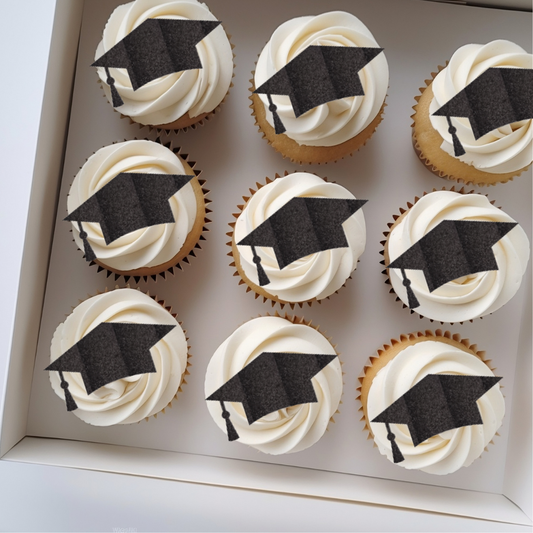 Graduation Cap Cupcake Toppers