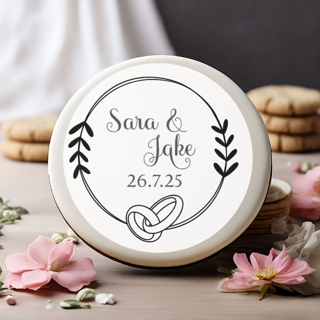 Personalised Wedding Cupcake and Drinks Toppers