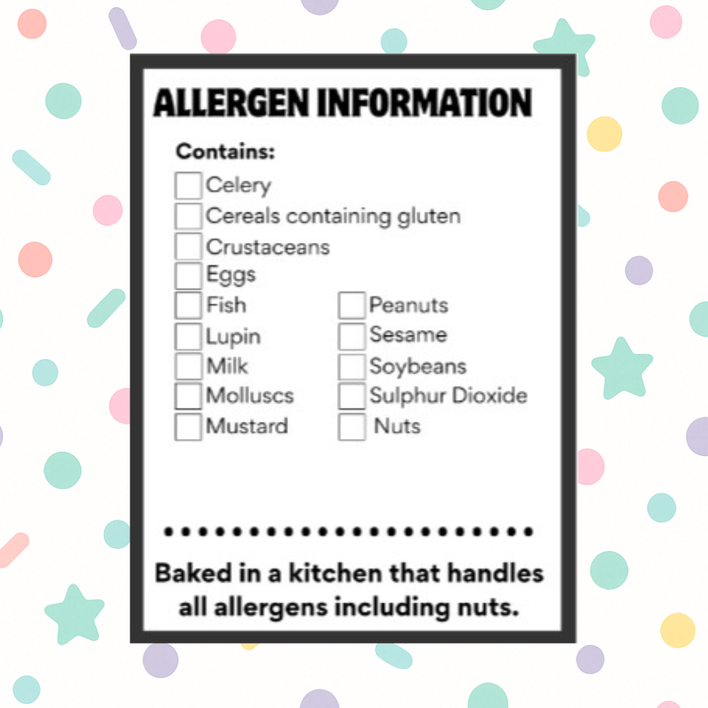 Allergen Labels 5cm x 6.5cm