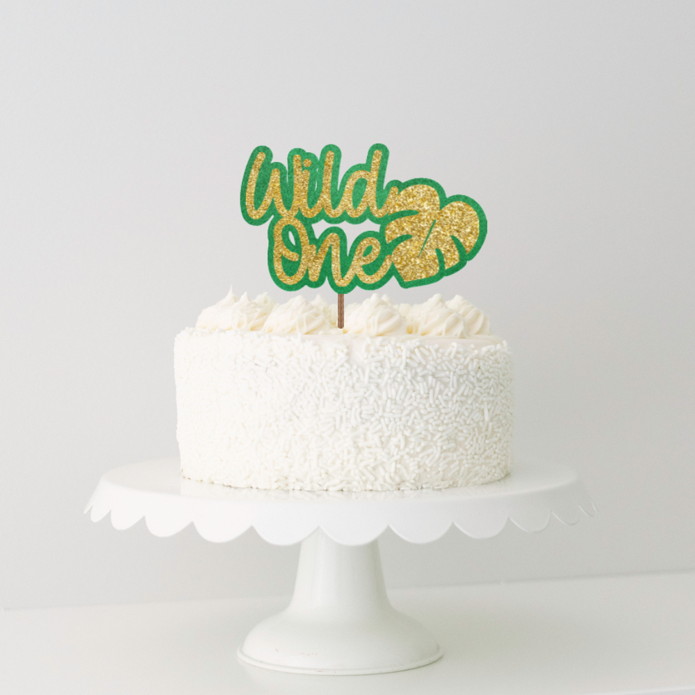 Wild One Double Layer Cake Topper