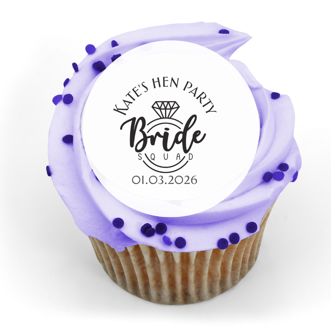 Personalised Hen Party Cupcake and Drinks Toppers