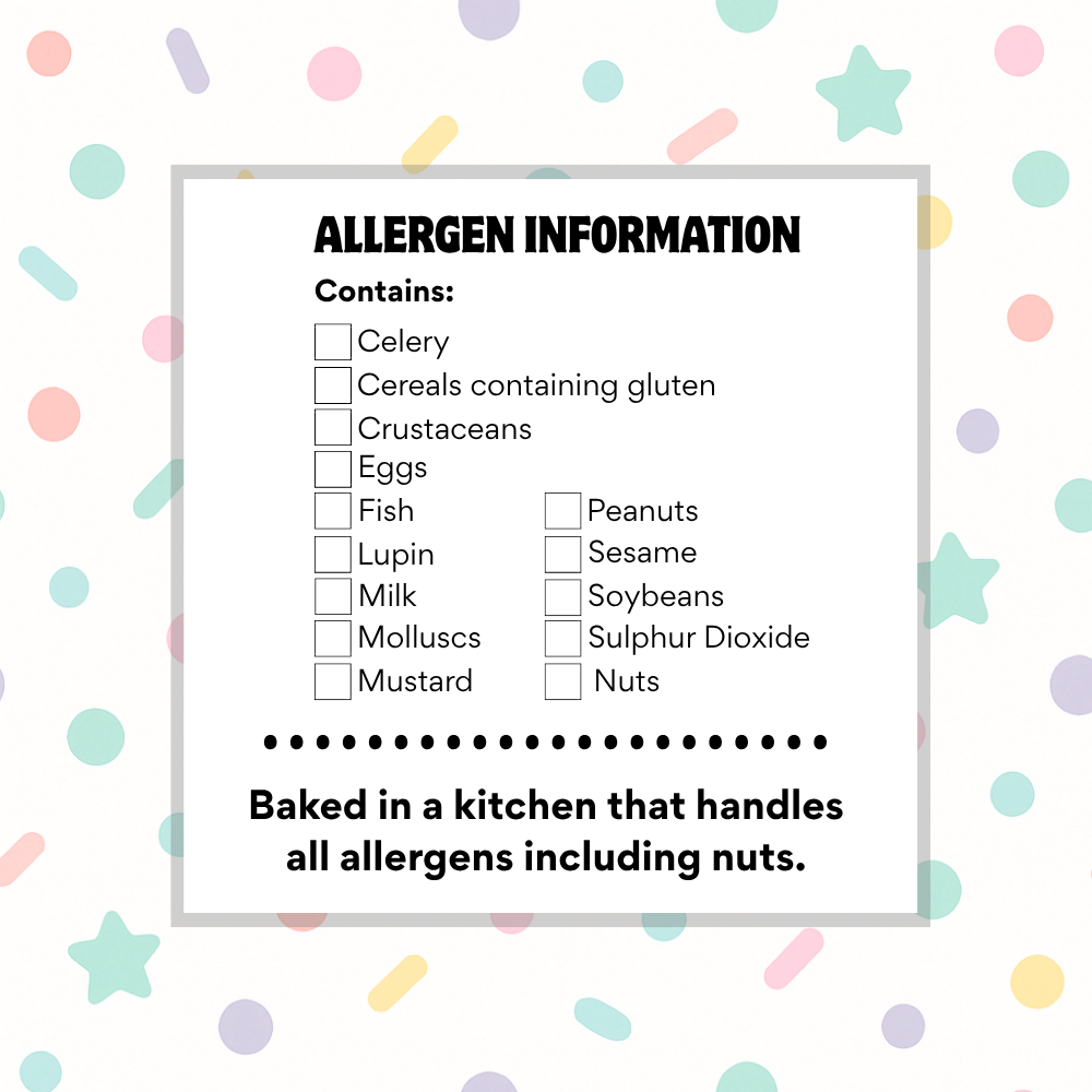 Allergen Labels 5cm x 5cm