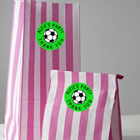 Football Party Thank You Stickers