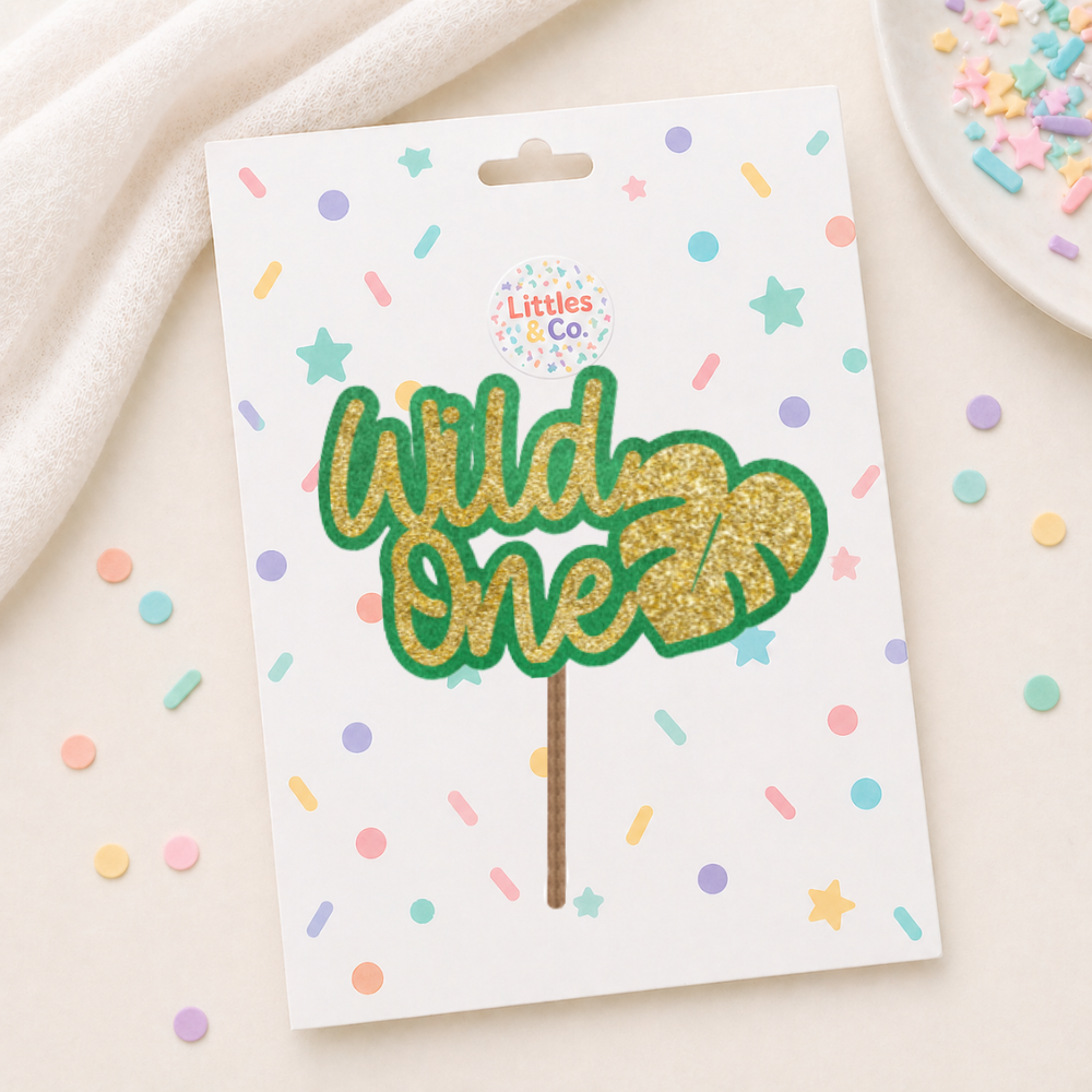 Wild One Double Layer Cake Topper