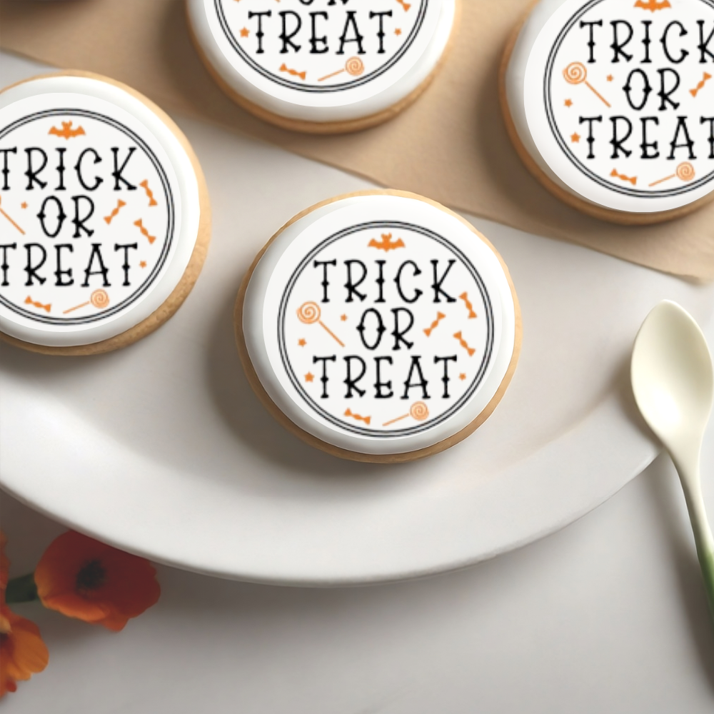 Trick or Treat Halloween Edible Cupcake Toppers