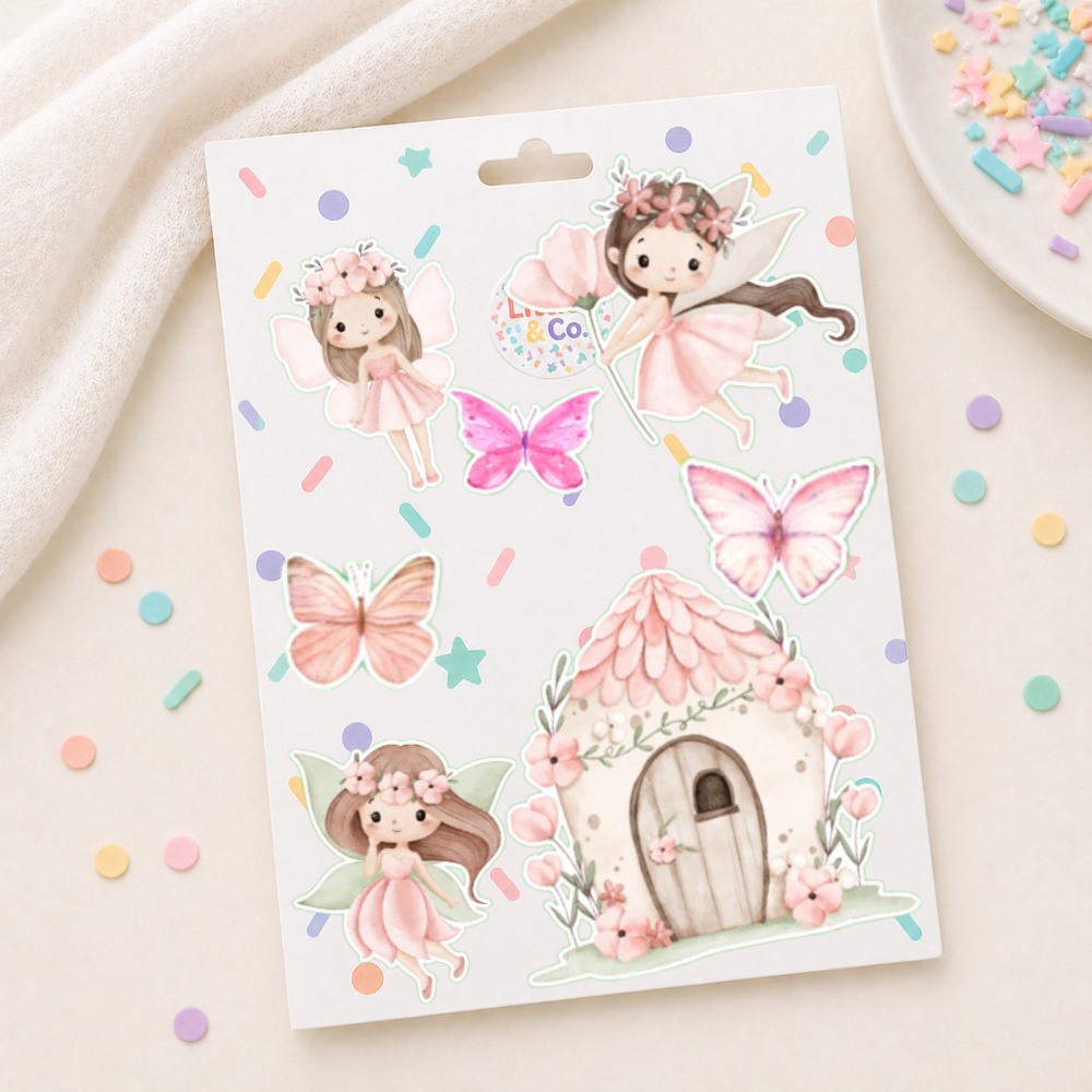 Fairy Cake Topper Set - Fairies and Butterflies