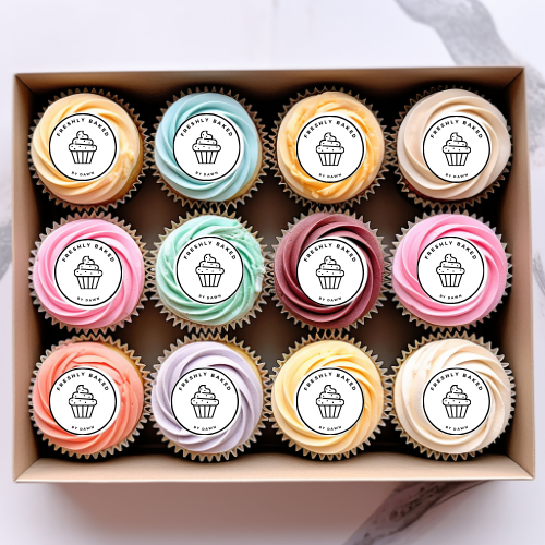 Personalised Freshly Baked By Edible Cupcake Toppers