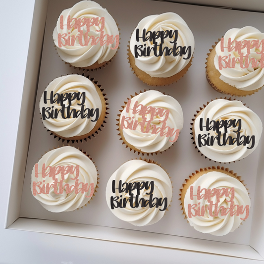 Happy Birthday Cupcake Charm