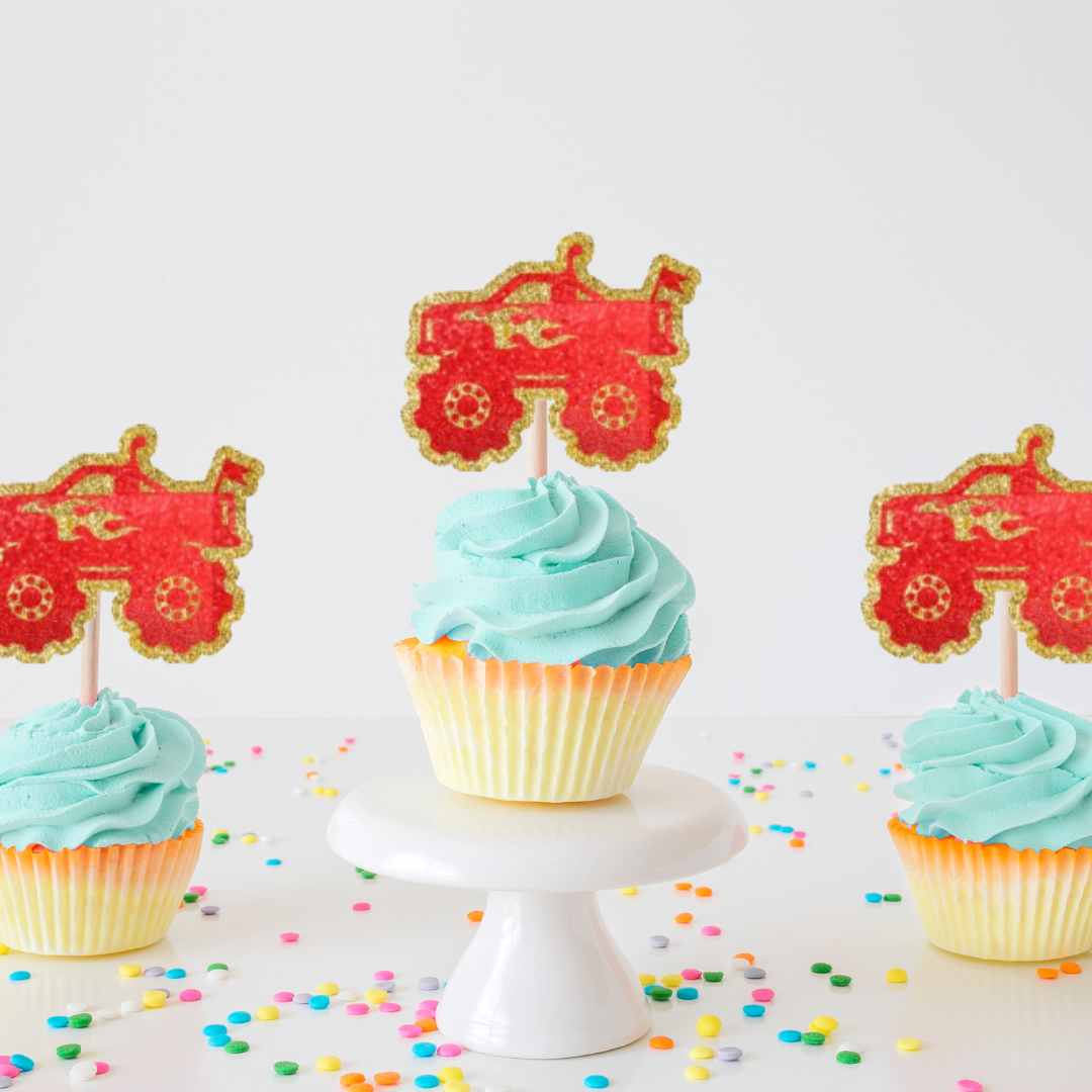 Monster Truck Cupcake Toppers
