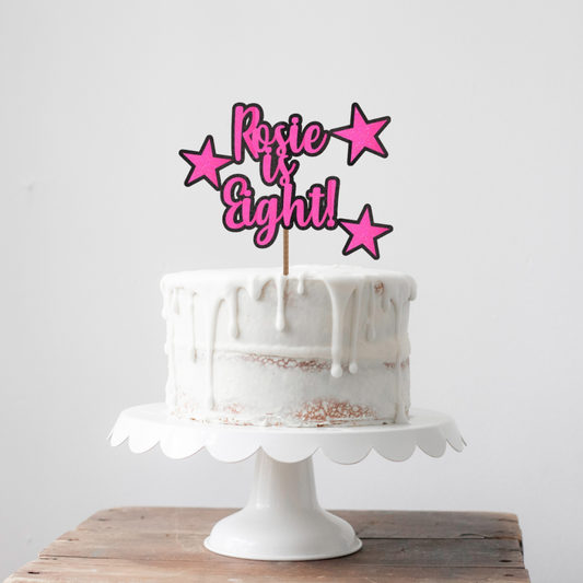 Star Cake Topper Double Layer