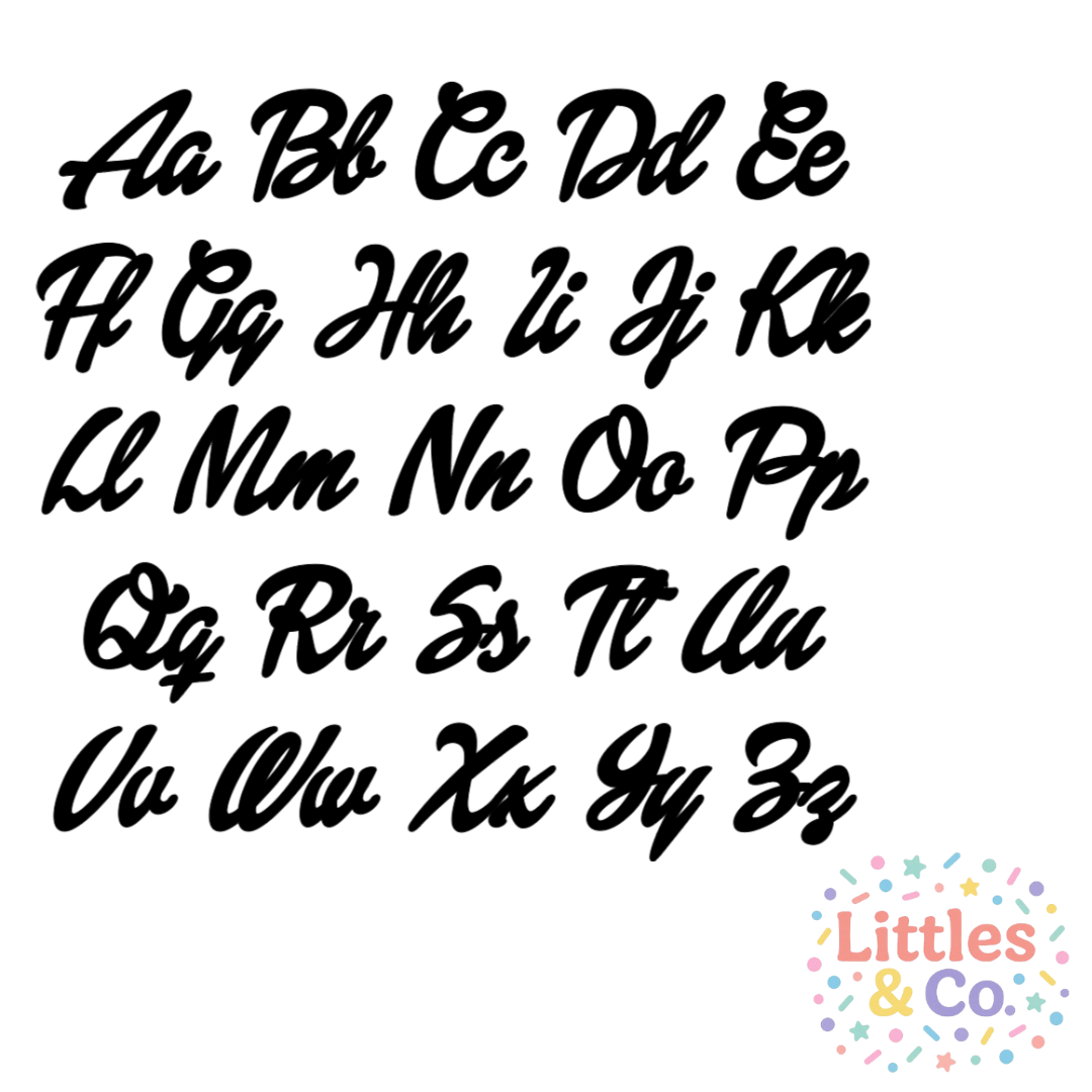 Doll Font Double Layer Cake Topper or Cake Charm