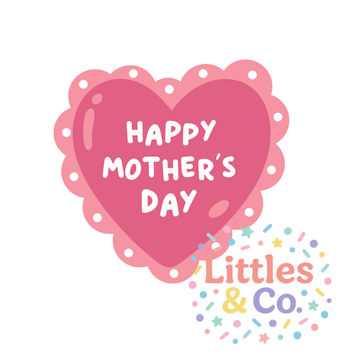 Mothers Day Large Pink Heart Cushion Edible Topper